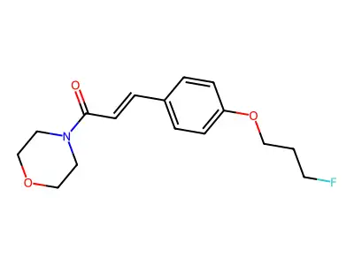 3-[4-(3-Fluoropropoxy)phenyl]-1-(morpholin-4-yl)prop-2-en-1-one structure