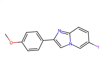 6-Iodo-2-(4-methoxyphenyl)imidazo[1,2-a]pyridine structure