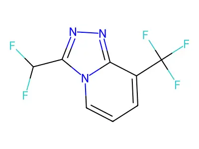 3-(Difluoromethyl)-8-(trifluoromethyl)[1,2,4]triazolo[4,3-a]pyridine structure