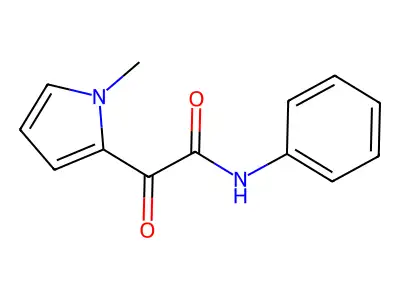2-(1-methyl-1H-pyrrol-2-yl)-2-oxo-N-phenylacetamide structure