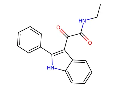 N-Ethyl-alpha-oxo-2-phenyl-1H-indole-3-acetamide structure