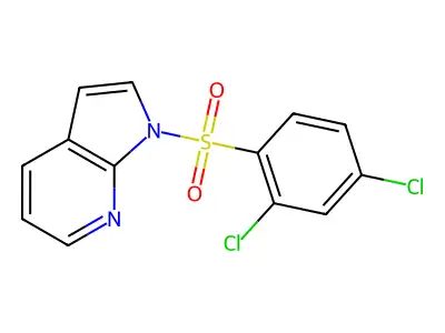 1-[(2,4-dichlorophenyl)sulfonyl]-1H-pyrrolo[2,3-b]pyridine structure