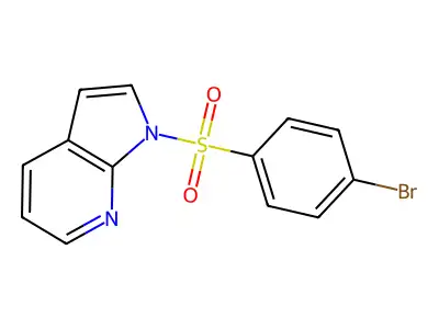 1-[(4-bromophenyl)sulfonyl]-1H-pyrrolo[2,3-b]pyridine structure