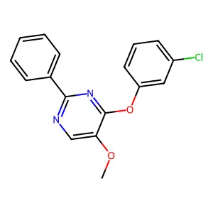 4-(3-Chlorophenoxy)-5-methoxy-2-phenylpyrimidine structure