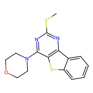 2-(Methylsulfanyl)-4-morpholino[1]benzothieno[3,2-d]pyrimidine structure