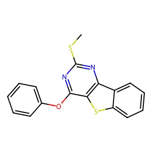 2-(Methylsulfanyl)-4-phenoxy[1]benzothieno[3,2-d]pyrimidine structure