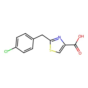 Ethyl 2-[(4-chlorophenyl)methyl]-1,3-thiazole-4-carboxylate structure