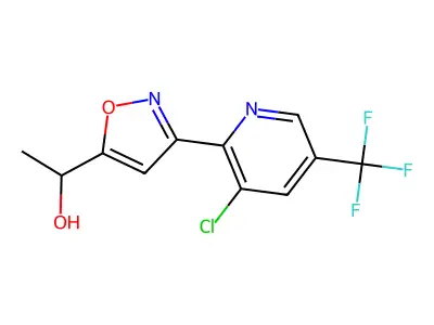 1-{3-[3-Chloro-5-(trifluoromethyl)-2-pyridinyl]-5-isoxazolyl}-1-ethanol structure