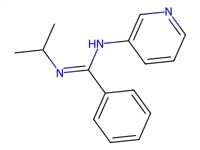 N'-isopropyl-N-(3-pyridinyl)benzenecarboximidamide structure