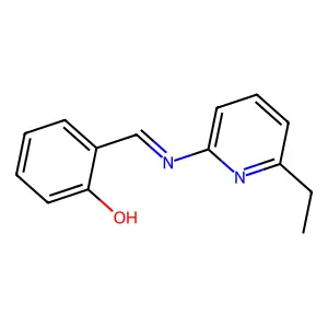 Phenol, 2-[[(6-ethyl-2-pyridinyl)imino]methyl]- structure