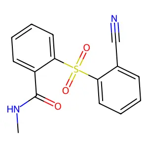 2-[(2-cyanophenyl)sulfonyl]-N-methylbenzenecarboxamide structure