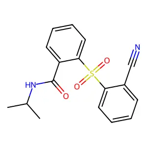 2-((2-Cyanophenyl)sulfonyl)-N-isopropylbenzenecarboxamide structure