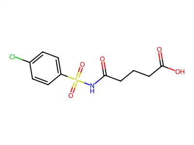 5-(((4-Chlorophenyl)sulfonyl)amino)-5-oxopentanoic acid structure