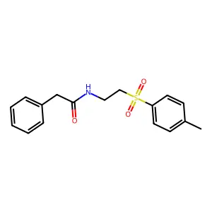 N-(2-((4-Methylphenyl)sulfonyl)ethyl)-2-phenylacetamide structure
