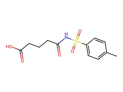 5-(((4-Methylphenyl)sulfonyl)amino)-5-oxopentanoic acid structure