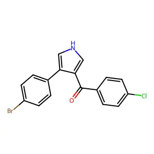 (4-(4-Bromophenyl)-1H-pyrrol-3-yl)(4-chlorophenyl)methanone structure