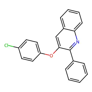 3-(4-Chlorophenoxy)-2-phenylquinoline structure