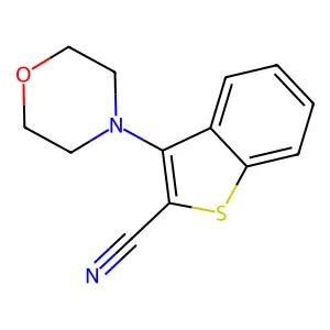 3-Morpholino-1-benzothiophene-2-carbonitrile structure