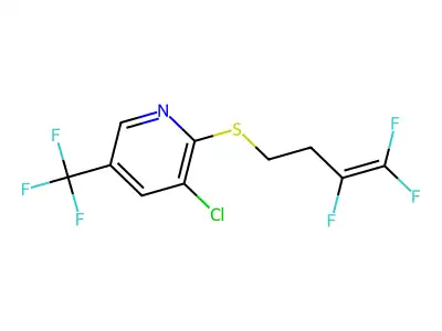 3-Chloro-5-(trifluoromethyl)-2-pyridinyl 3,4,4-trifluoro-3-butenyl sulfide structure