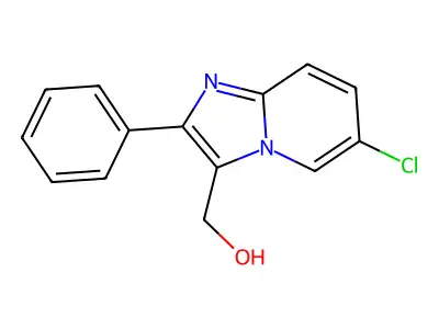 (6-Chloro-2-phenylimidazo[1,2-a]pyridin-3-yl)methanol structure