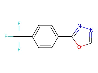 2-[4-(Trifluoromethyl)phenyl]-1,3,4-oxadiazole structure