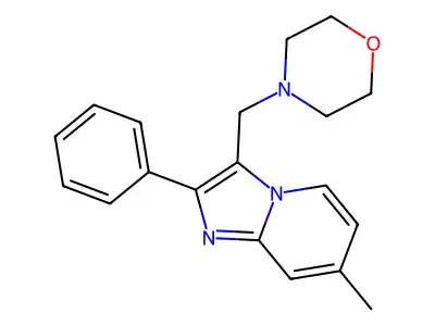 7-Methyl-3-(morpholinomethyl)-2-phenylimidazo[1,2-a]pyridine structure
