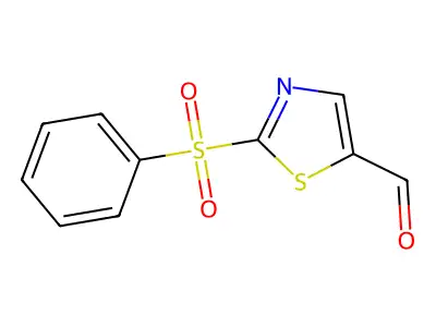 2-(Benzenesulfonyl)-1,3-thiazole-5-carbaldehyde structure