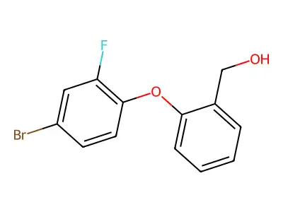 [2-(4-Bromo-2-fluorophenoxy)phenyl]methanol structure