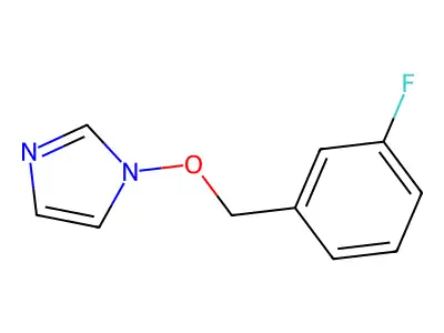1-[(3-fluorobenzyl)oxy]-1H-imidazole structure