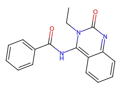 N-(3-ethyl-2-oxoquinazolin-4-yl)benzamide structure
