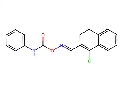 [(1-chloro-3,4-dihydronaphthalen-2-yl)methylideneamino] N-phenylcarbamate structure
