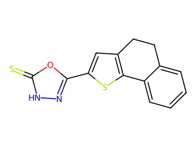 5-(4,5-Dihydronaphtho[1,2-b]thiophen-2-yl)-1,3,4-oxadiazole-2-thiol structure