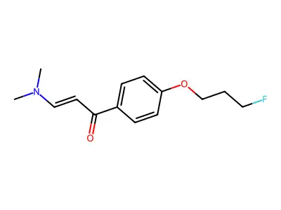 3-(Dimethylamino)-1-[4-(3-fluoropropoxy)phenyl]prop-2-en-1-one structure