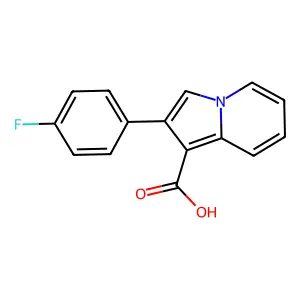 2-(4-fluorophenyl)indolizine-1-carboxylic Acid structure