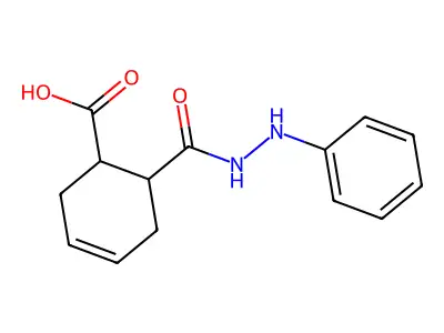 6-[(2-Phenylhydrazino)carbonyl]-3-cyclohexene-1-carboxylic acid structure