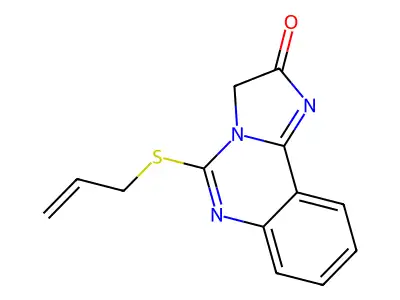 5-(allylsulfanyl)imidazo[1,2-c]quinazolin-2(3H)-one structure