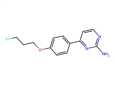 4-[4-(3-Fluoropropoxy)phenyl]pyrimidin-2-amine structure