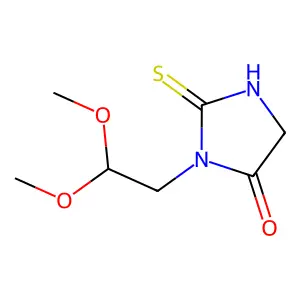 3-(2,2-Dimethoxyethyl)-2-sulfanylideneimidazolidin-4-one structure
