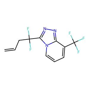 3-(1,1-Difluoro-3-butenyl)-8-(trifluoromethyl)[1,2,4]triazolo[4,3-a]pyridine structure