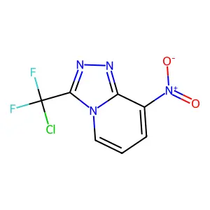 3-[Chloro(difluoro)methyl]-8-nitro[1,2,4]triazolo[4,3-a]pyridine structure