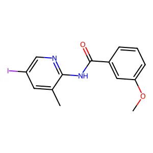 N-(5-iodo-3-methylpyridin-2-yl)-3-methoxybenzamide structure