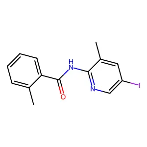 N-(5-iodo-3-methylpyridin-2-yl)-2-methylbenzamide structure