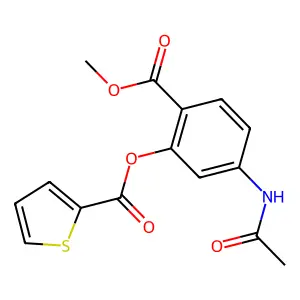 5-(Acetylamino)-2-(methoxycarbonyl)phenyl 2-thiophenecarboxylate structure