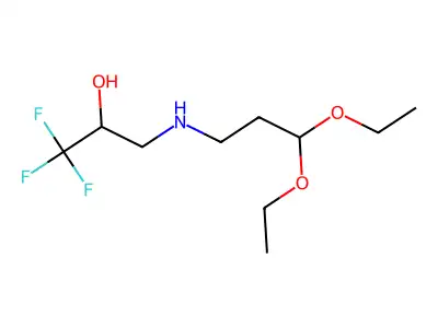 3-[(3,3-Diethoxypropyl)amino]-1,1,1-trifluoro-2-propanol structure