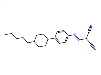 2-({[4-(4-Pentylcyclohexyl)phenyl]imino}methyl)malononitrile structure