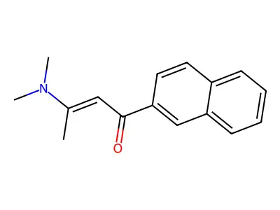 3-(Dimethylamino)-1-(naphthalen-2-yl)but-2-en-1-one structure
