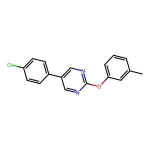 5-(4-Chlorophenyl)-2-(3-methylphenoxy)pyrimidine structure