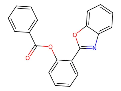 2-(2-Benzoxazolyl)phenyl benzoate structure