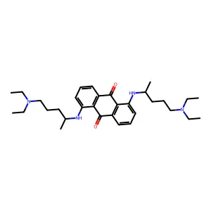 1,5-Bis((4-(diethylamino)-1-methylbutyl)amino)-9,10-anthracenedione structure