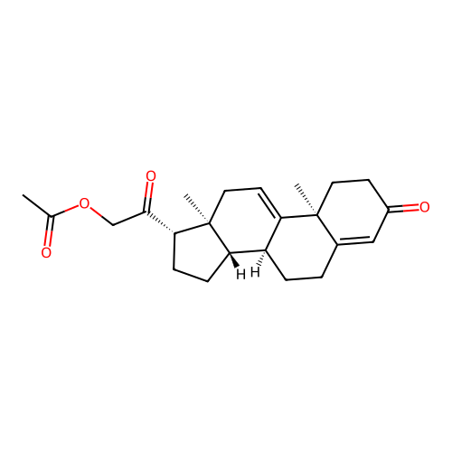 9,11-Dehydrodeoxycorticosterone 21-acetate structure